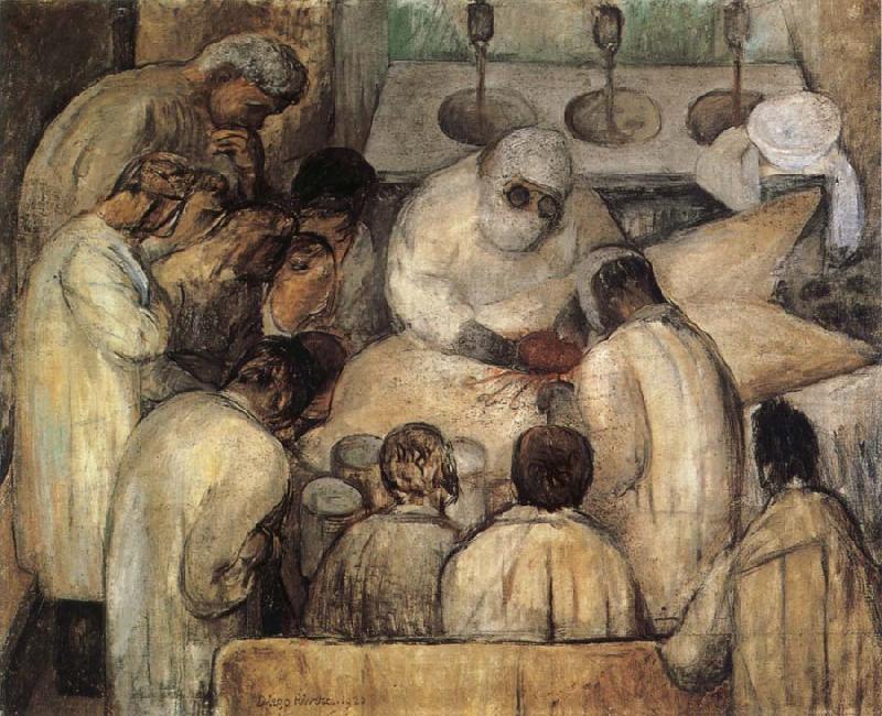 Diego Rivera Operation china oil painting image